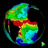 Play video of Total Precipitable Water visualization