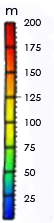 Color Bar for depth of 26C isotherm