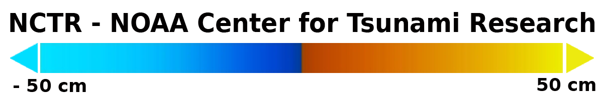 Color bar for tsunami, version 2