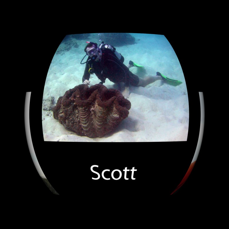 locations of coral reefs. Scott, a coral reef scientist