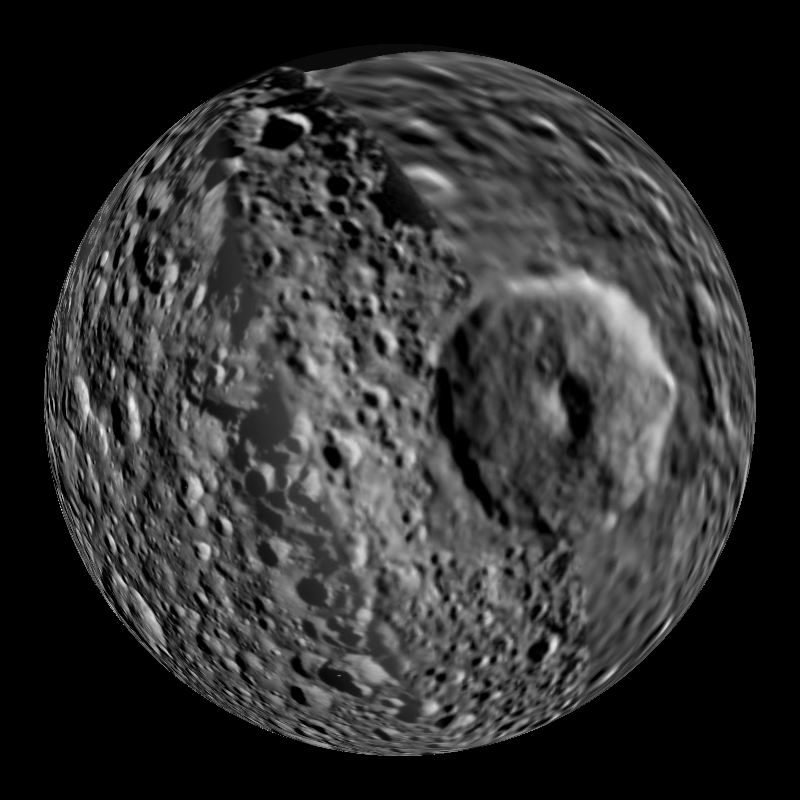 Mimas Saturn s Moon Science On a Sphere