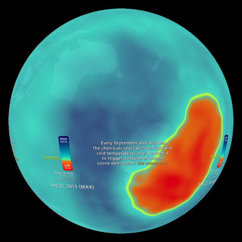 Ozones Slow Recovery 2013 Dataset Science On A Sphere 6795