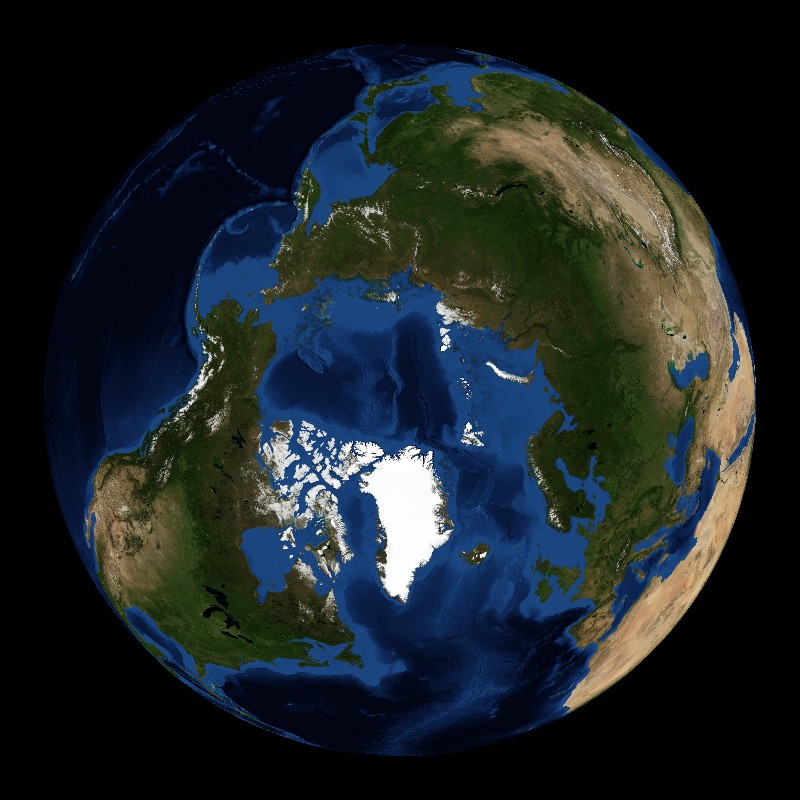 Blue Marble: with Topography and Bathymetry - On