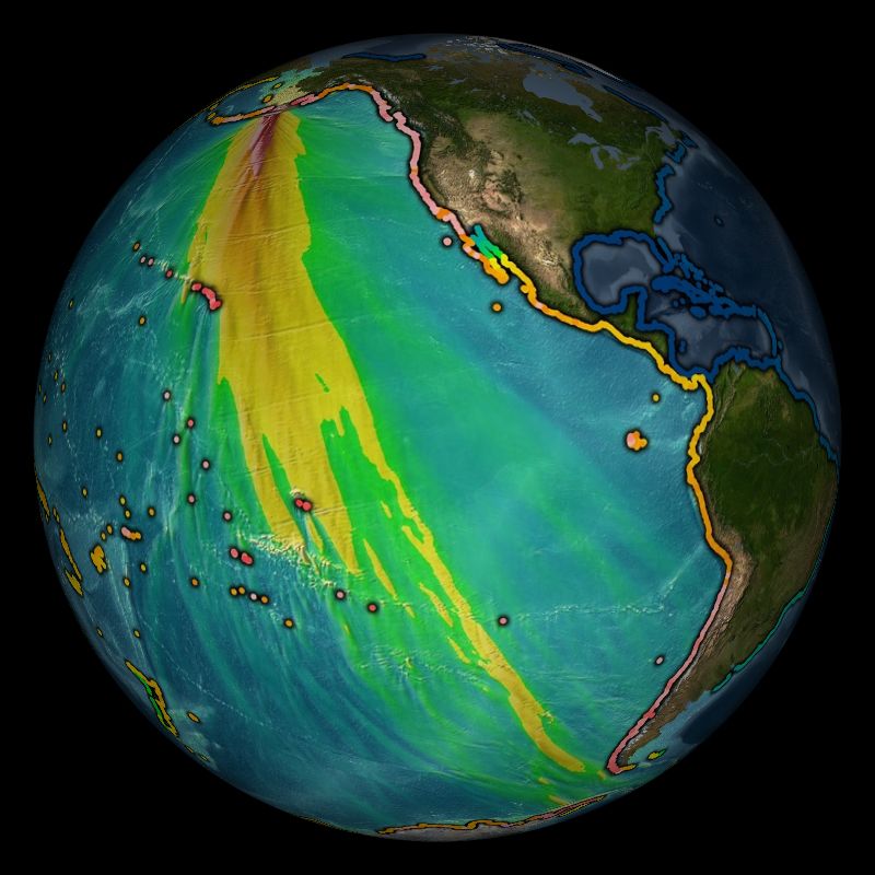 Tsunami Historical Series Aleutian Islands 1946 Science On A Sphere