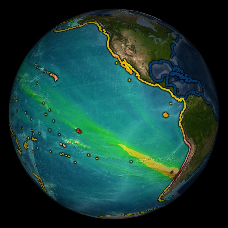 Tsunami Historical Series Chile 2010 Dataset Science On A Sphere