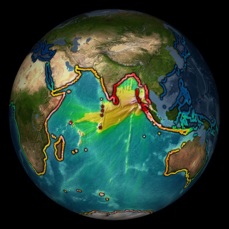 Tsunami Historical Series: Sumatra - 2004 - Science On a Sphere