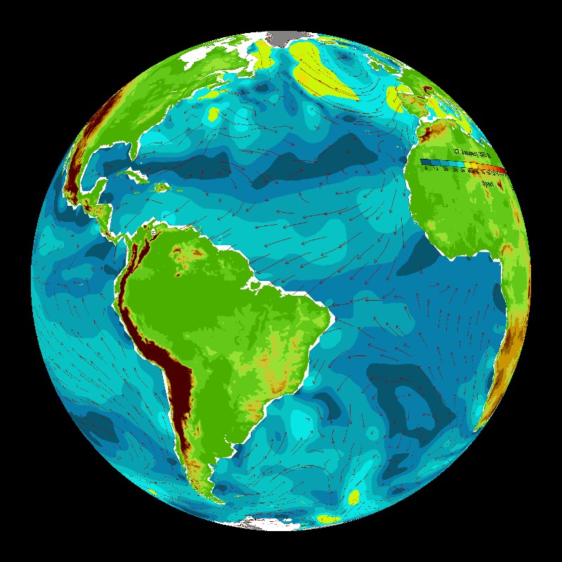 Ocean Surface Winds Dataset Science On A Sphere