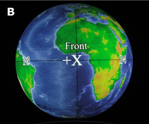 An example of aligned projectors: the image appears to be a single, continuous image, despite being two separate images from two projectors