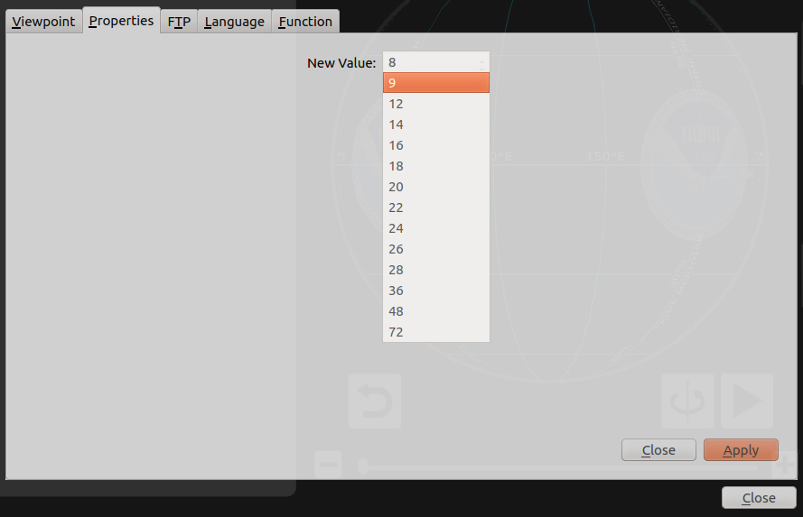 The number chooser provides a dropdown menu limited to the value numeric values for the field
