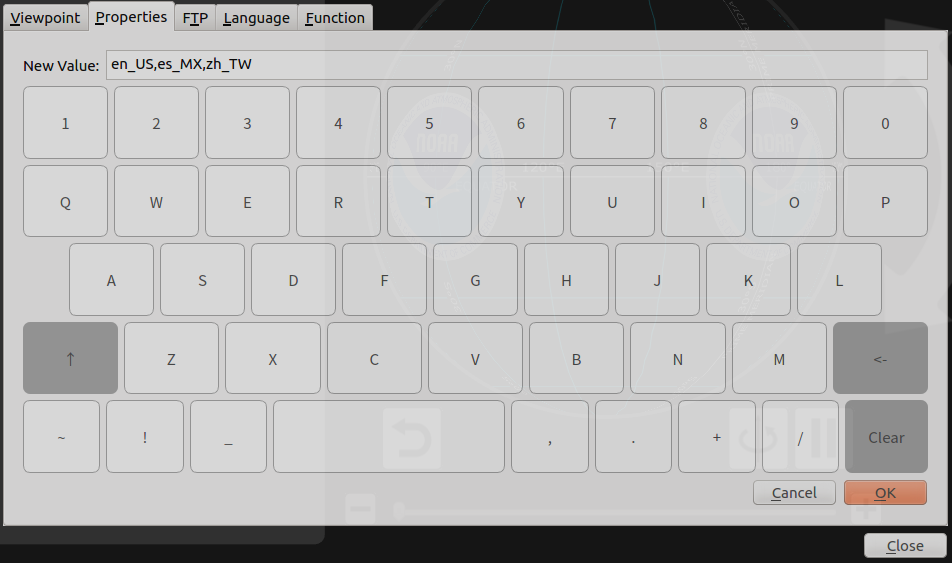 The graphical keyboard presents a standard QWERTY keyboard layout on screen